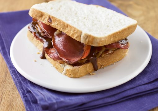 Sandwich mit HP Sauce